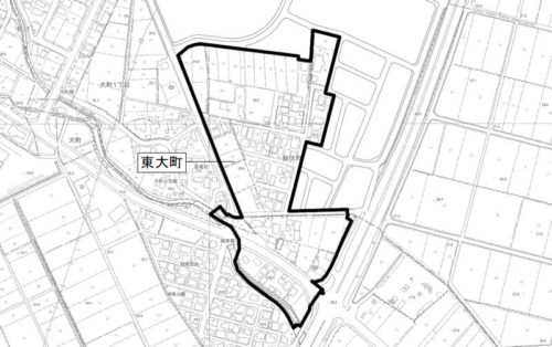 新潟県長岡市2018年2月24日区画整理事業住所変更区域図他２