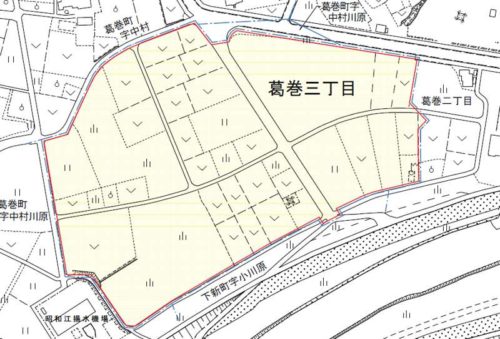 新潟県見附市2018年4月1日住居表示住所変更区域図他１