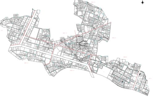 福島県郡山市2018年6月30日区画整理事業住所変更区域図他１