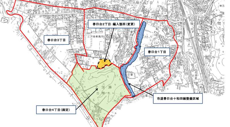 青森県三沢市2018年9月1日町の区域及び名称変更住所変更区域図他１