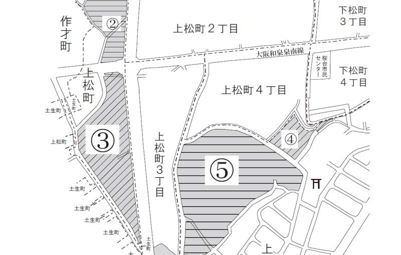 大阪府岸和田市2018年9月25日住居表示住所変更区域図他１