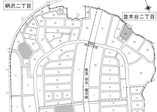 神奈川県藤沢市2018年11月17日区画整理事業住所変更区域図他１