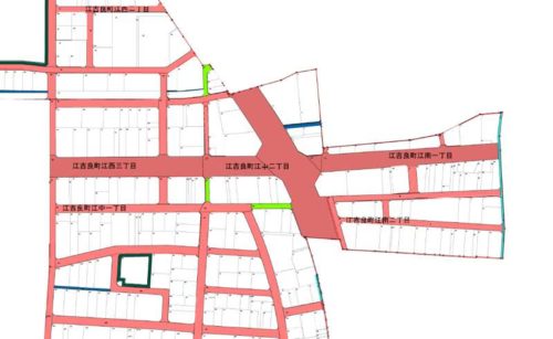 岐阜県羽島市2018年9月29日区画整理事業住所変更区域図他１