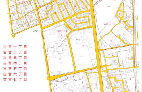 兵庫県加古郡播磨町2018年11月5日住居表示住所変更区域図他１