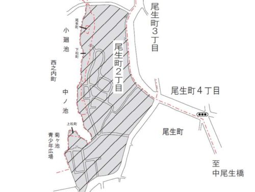 大阪府岸和田市2018年12月3日住居表示住所変更区域図他１