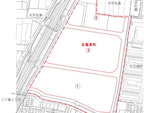 大阪府門真市2018年12月1日住居表示住所変更区域図他１