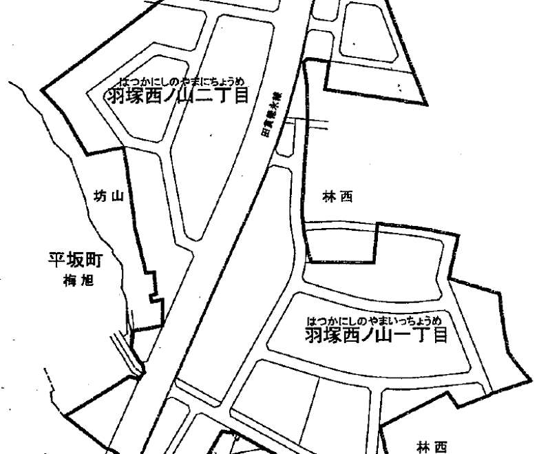 愛知県西尾市2019年2月16日区画整理事業住所変更区域図他１