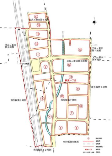 岩手県紫波郡矢巾町2019年6月29日住居表示住所変更区域図他１