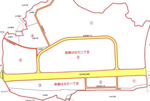 大阪府茨木市2019年8月1日住居表示住所変更区域図他