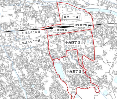 福岡県糟屋郡篠栗町2019年11月2日住居表示住所変更区域図他１