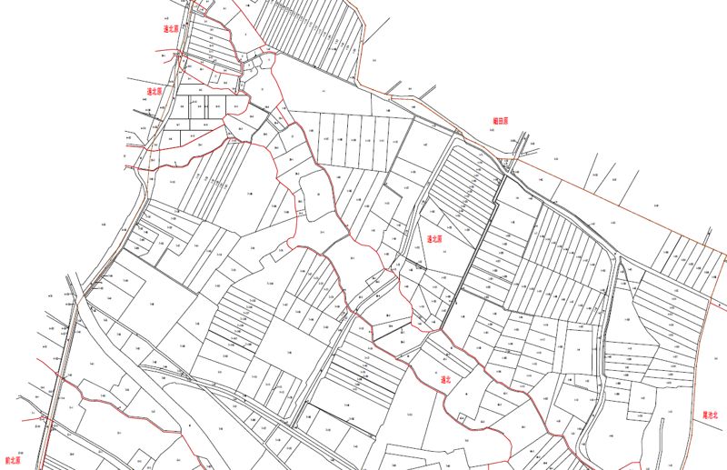 福島県郡山市2019年12月7日区画整理事業住所変更区域図