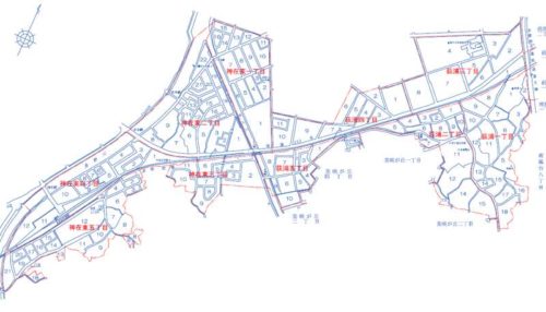 福岡県糸島市2019年11月2日住居表示住所変更区域図他二