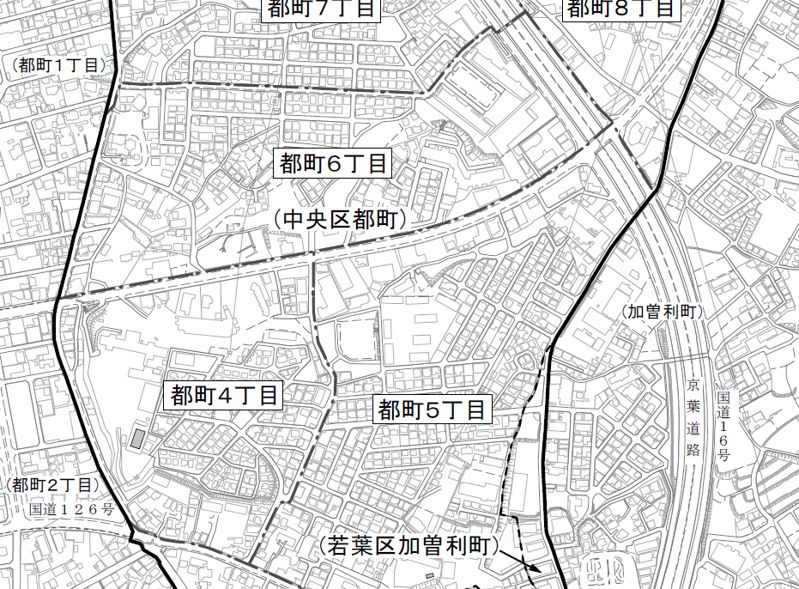 千葉県千葉市中央区2020年2月3日住居表示住所変更区域図他１