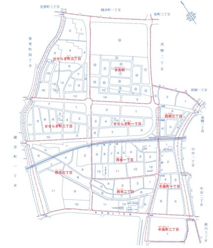 山口県下松市2019年12月14日住居表示住所変更区域図他２