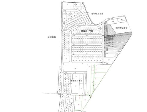 大阪府八尾市2019年12月20日区画整理事業住所変更区域図他2