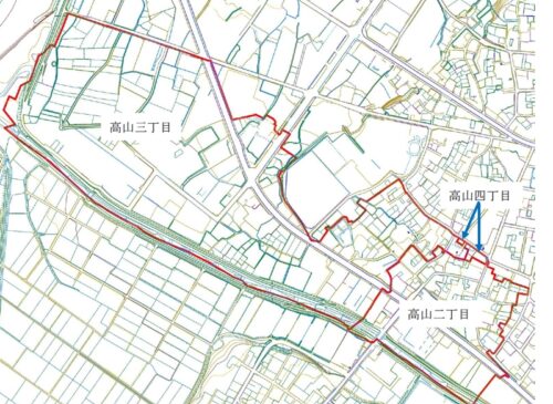 新潟県十日町市2019年11月18日地籍調査による地番整理住所変更区域図他１