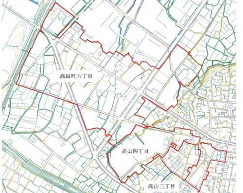 新潟県十日町市2019年11月18日地籍調査による地番整理住所変更区域図他2