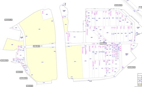 新潟県上越市2019年12月19日区画整理事業住所変更区域図他１