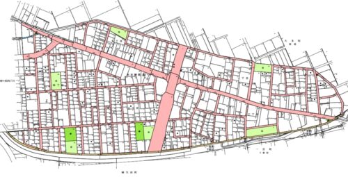 愛知県豊川市2020年2月8日区画整理事業住所変更区域図他１