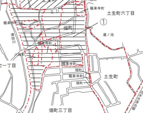 大阪府岸和田市2020年9月14日住居表示住所変更区域図他１