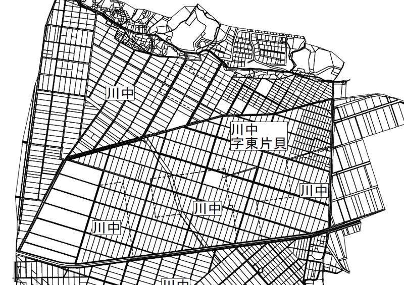 新潟県長岡市2020年8月19日町名地番整理住所変更区域図他１