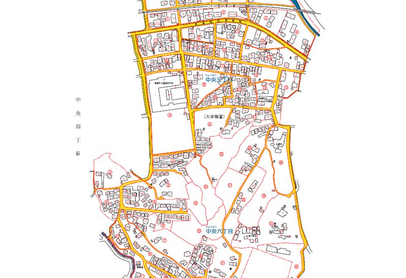 福岡県糟屋郡篠栗町2020年10月10日住居表示住所変更区域図他１