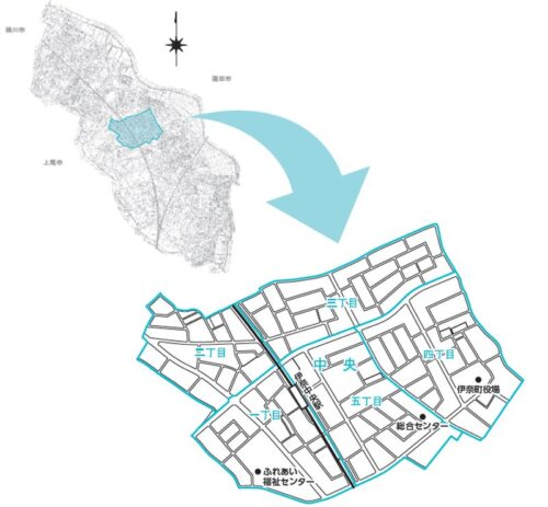 埼玉県北足立郡伊奈町2020年11月21日区画整理事業住所変更区域図他１