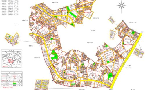 神奈川県川崎市宮前区2020年11月9日住居表示住所変更区域図他１