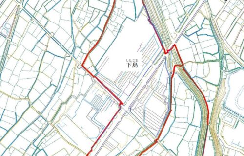 新潟県十日町市2020年11月16日地籍調査による地番整理住所変更区域図他１