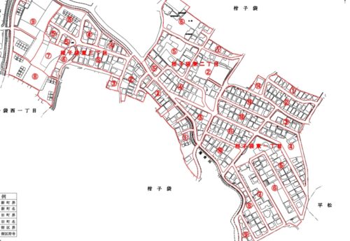 滋賀県湖南市2021年2月8日住居表示住所変更区域図他１