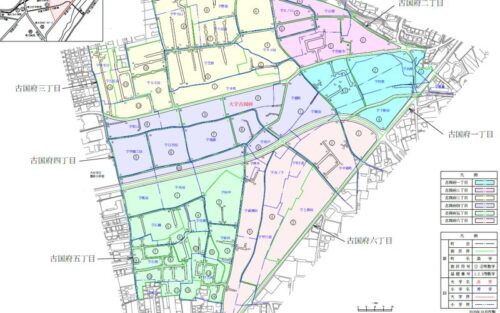 大分県大分市2021年1月16日住居表示住所変更区域図他11