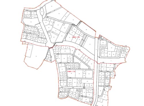 岩手県釜石市2021年2月20日区画整理事業住所変更区域図他１