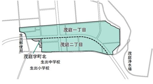 宮城県仙台市太白区2021年6月4日区画整理事業住所変更区域図他１