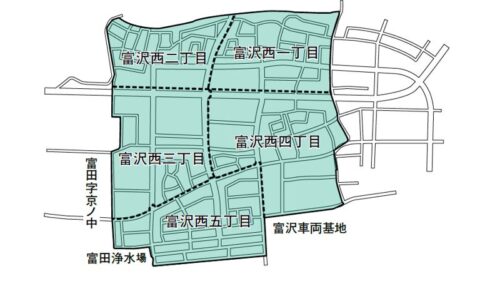 宮城県仙台市太白区2021年6月19日区画整理事業住所変更区域図他１