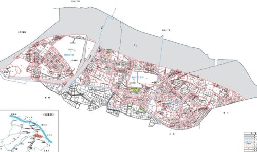 東京都日野市2021年7月22日町名地番整理住所変更区域図他１