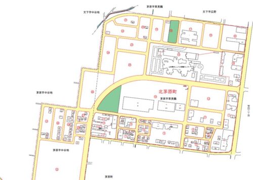 山形県鶴岡市2021年8月28日住居表示住所変更区域図他１