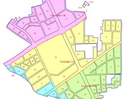 埼玉県桶川市2021年9月21日町名地番整理住所変更区域図他１