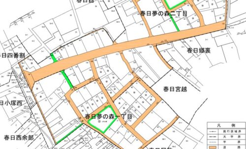 愛知県清須市2021年8月28日区画整理事業住所変更区域図他１