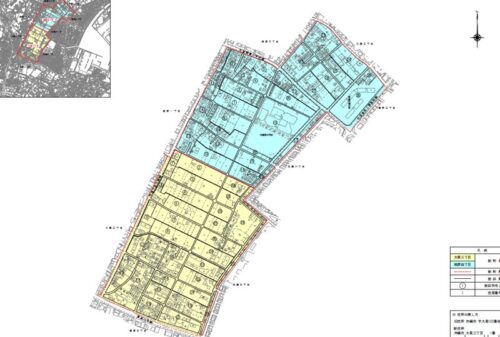 沖縄県沖縄市2021年9月21日住居表示住所変更区域図他１