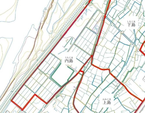 新潟県十日町市2021年11月15日地籍調査による地番整理住所変更区域図他１
