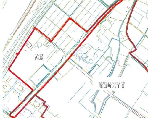 新潟県十日町市2021年11月15日地籍調査による地番整理住所変更区域図他2