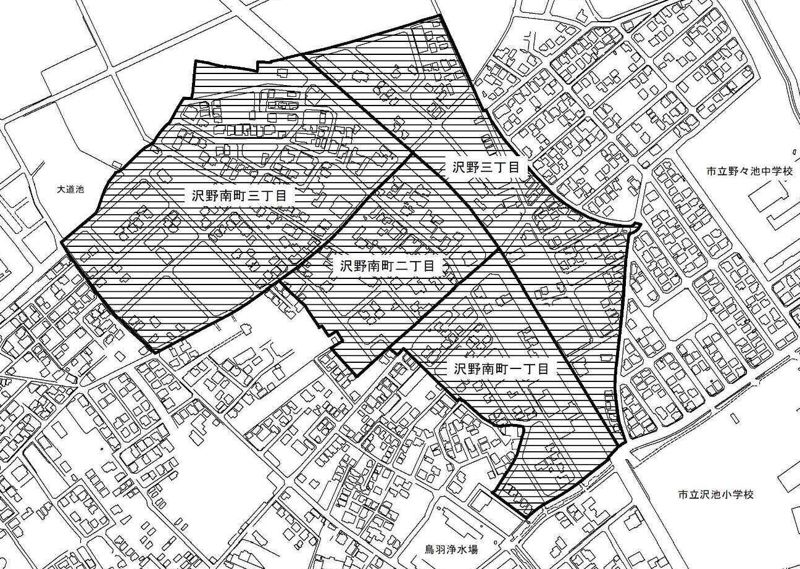 兵庫県明石市2021年12月18日区画整理事業住所変更区域図他１