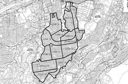 大分県大分市2022年1月8日住居表示住所変更区域図他1