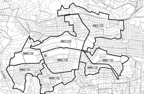 大分県大分市2022年1月8日住居表示住所変更区域図他2