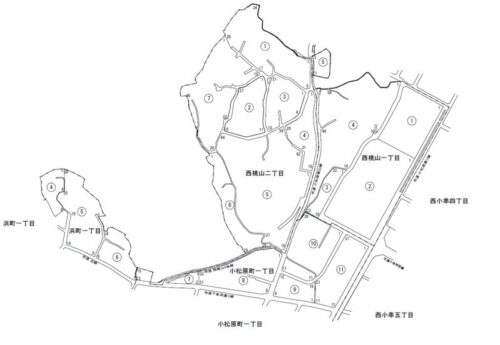 山口県宇部市2022年2月11日住居表示住所変更区域図他１