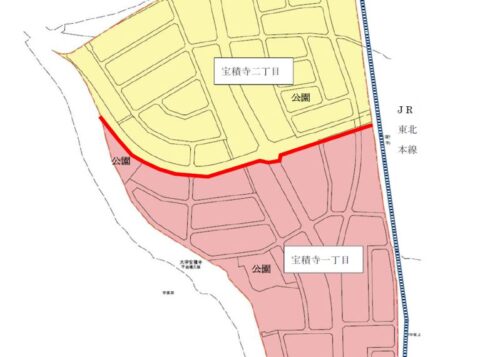 栃木県塩谷郡高根沢町2022年7月30日区画整理事業住所変更区域図他１