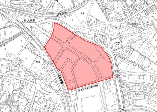 千葉県大網白里市2022年7月30日区画整理事業住所変更区域図他１