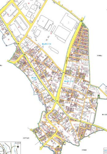 神奈川県厚木市2022年10月11日住居表示住所変更区域図他２