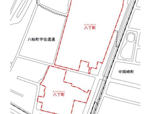 愛知県岡崎市2022年12月26日町の区域及び名称変更住所変更区域図他１