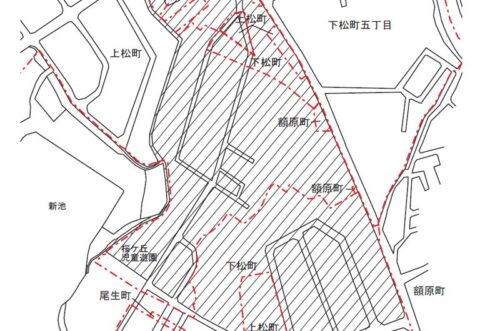 大阪府岸和田市2022年12月5日住居表示住所変更区域図他１